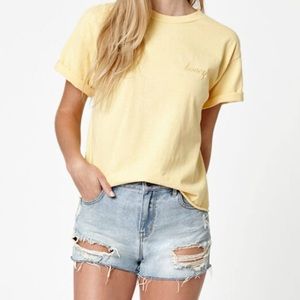 Brandy Melville cropped honey tee